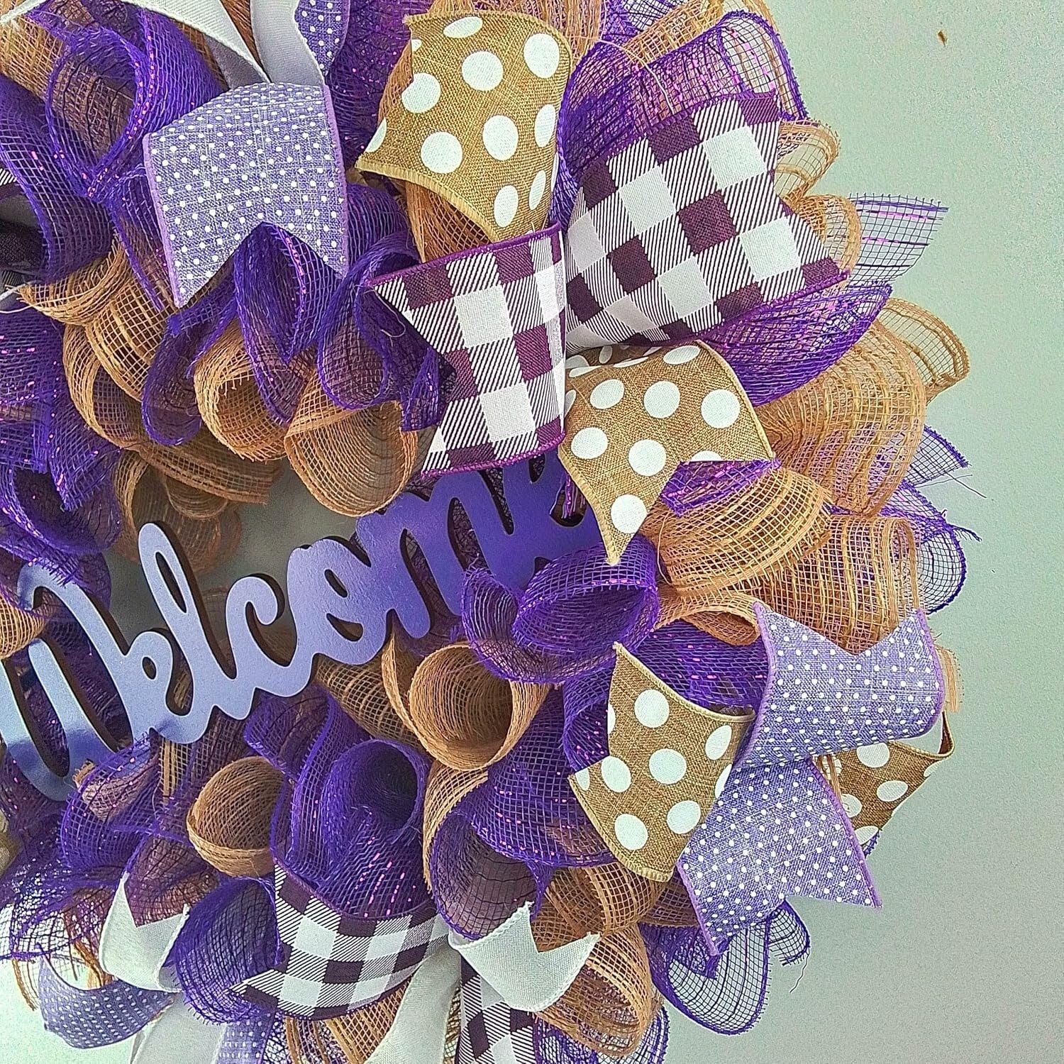 Customizable Jute Welcome Wreath - Perfect Handmade Gift for Every Occasion