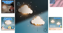 Load image into Gallery viewer, Whimsical LED Cloud Lights - Cute Battery-Powered Wall Fixtures for Baby Rooms