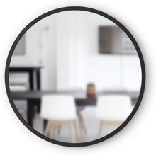 Load image into Gallery viewer, Large 24-Inch Round Mirror with Protective Rubber Frame for High-Traffic Areas