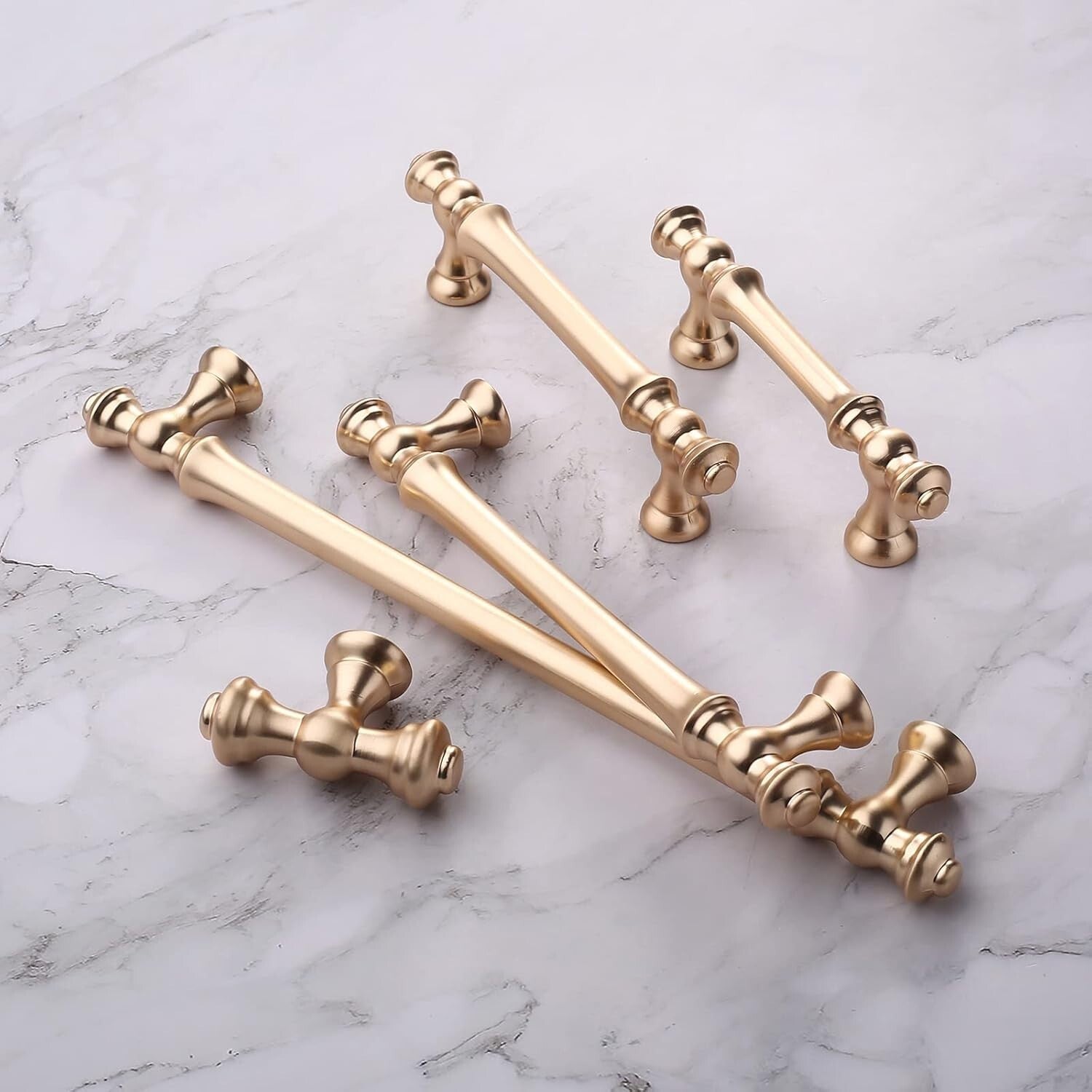 Durable 30-Pack 5-Inch Brushed Brass Pulls - Perfect for Cabinets & Drawers