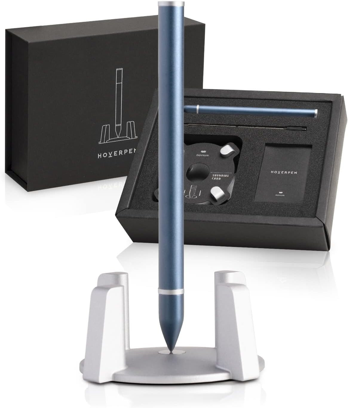 Self-Balancing Hoverpen - Aluminum Luxury Pen with Waterproof Ink and Grip