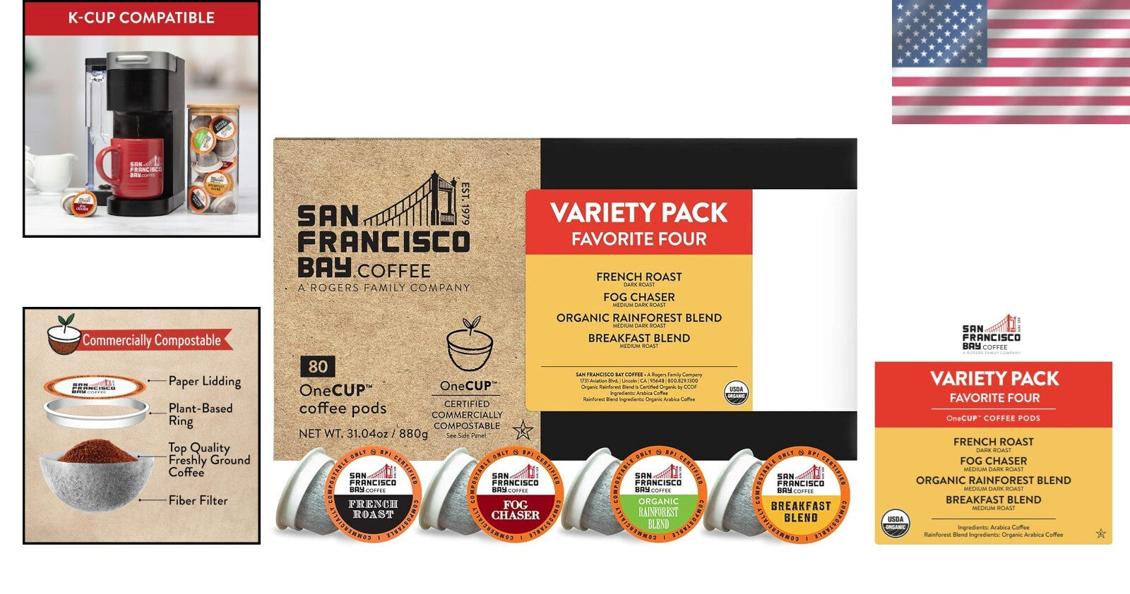 Delicious 80 Ct Compostable Coffee Pods - Eco-Conscious & Flavorful Selection