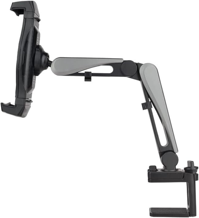 Full Motion Black Document and Tablet Holder - Adjustable & Space-Saving Design