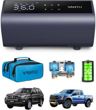 Load image into Gallery viewer, Portable 12V Dual Cylinder Tire Air Compressor with Automatic Shut-Off &amp; Display