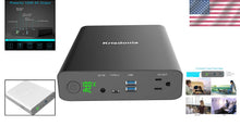 Load image into Gallery viewer, Sleek Portable Charger 60000mAh, 130W AC Outlet &amp; LED Display - Ideal for Travel