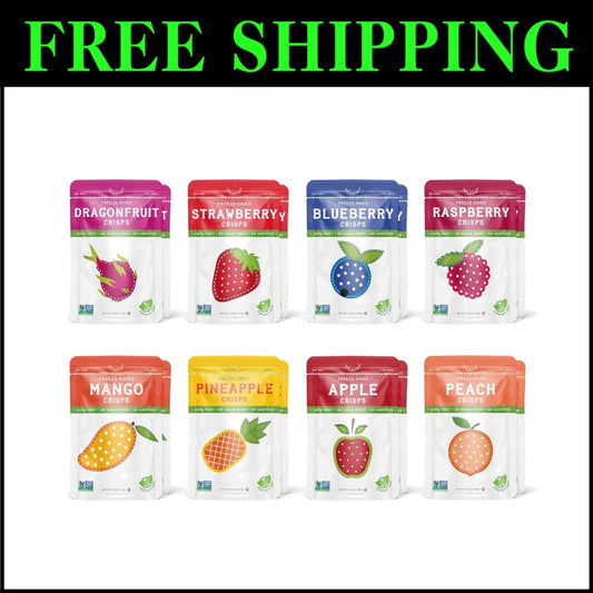 Healthy Freeze-Dried Fruit Snacks: Superfruit Variety (16 x 0.53 oz) - Non-GMO