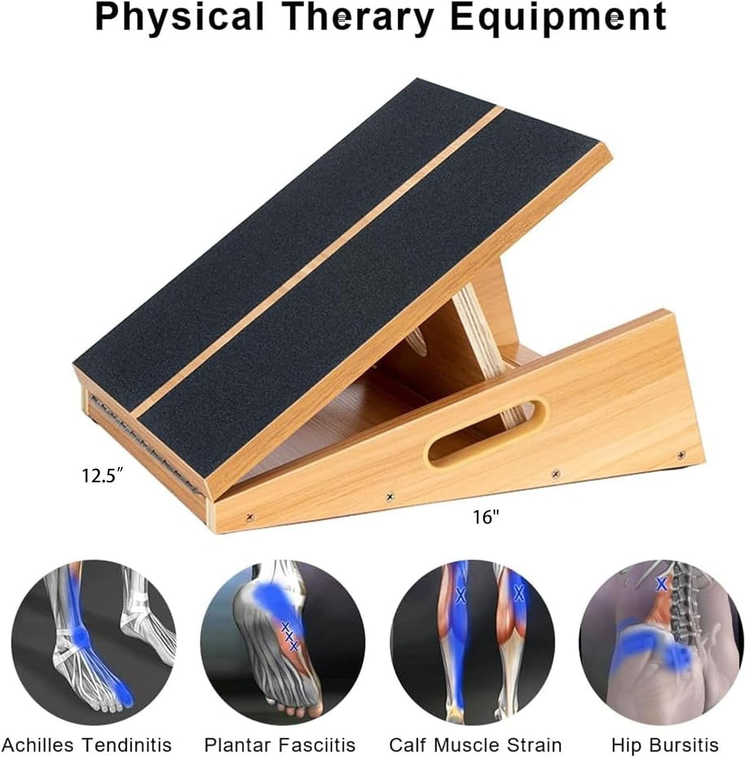 Multi-Functional Adjustable Slant Board for Optimal Calf and Ankle Stretching
