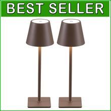 Load image into Gallery viewer, Waterproof Table Lamps - Modern Cordless 2 Pack with Adjustable Brightness