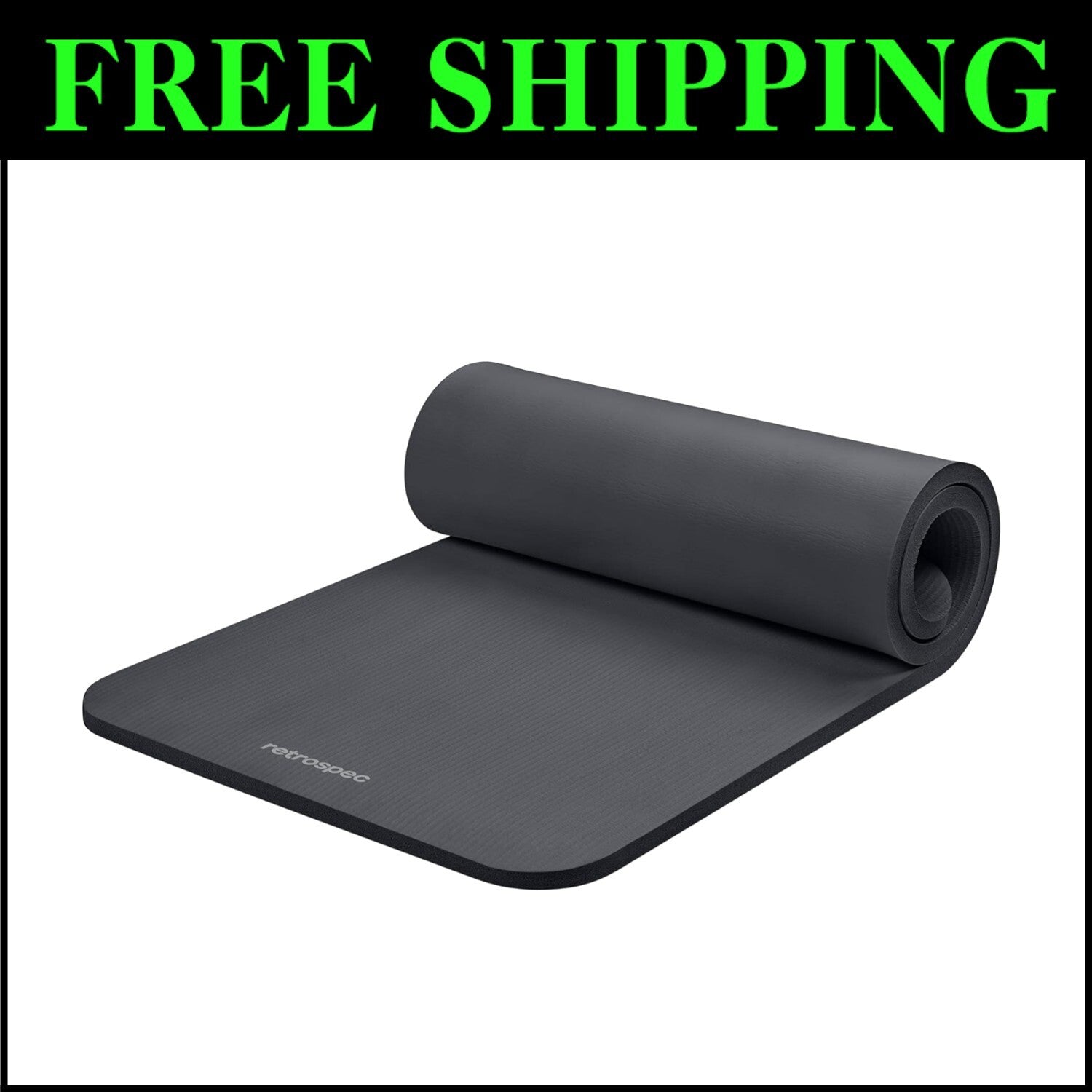 Thick & Portable Solana Yoga Mat 1" with Nylon Strap - Ideal for All Workouts