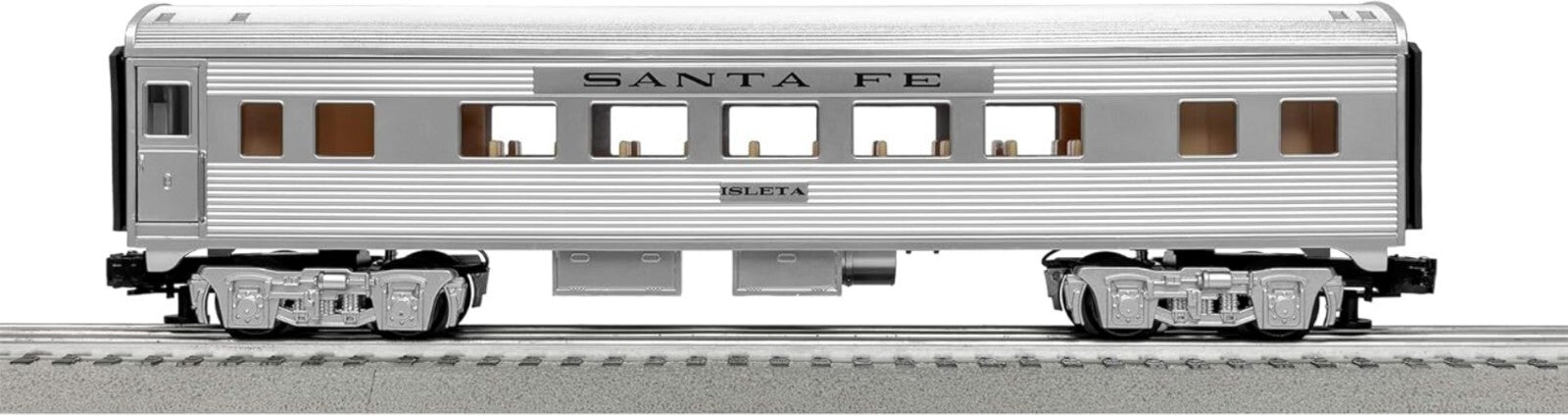 Electric Santa Fe O Gauge Train Set with LionChief & Voice Streaming Control