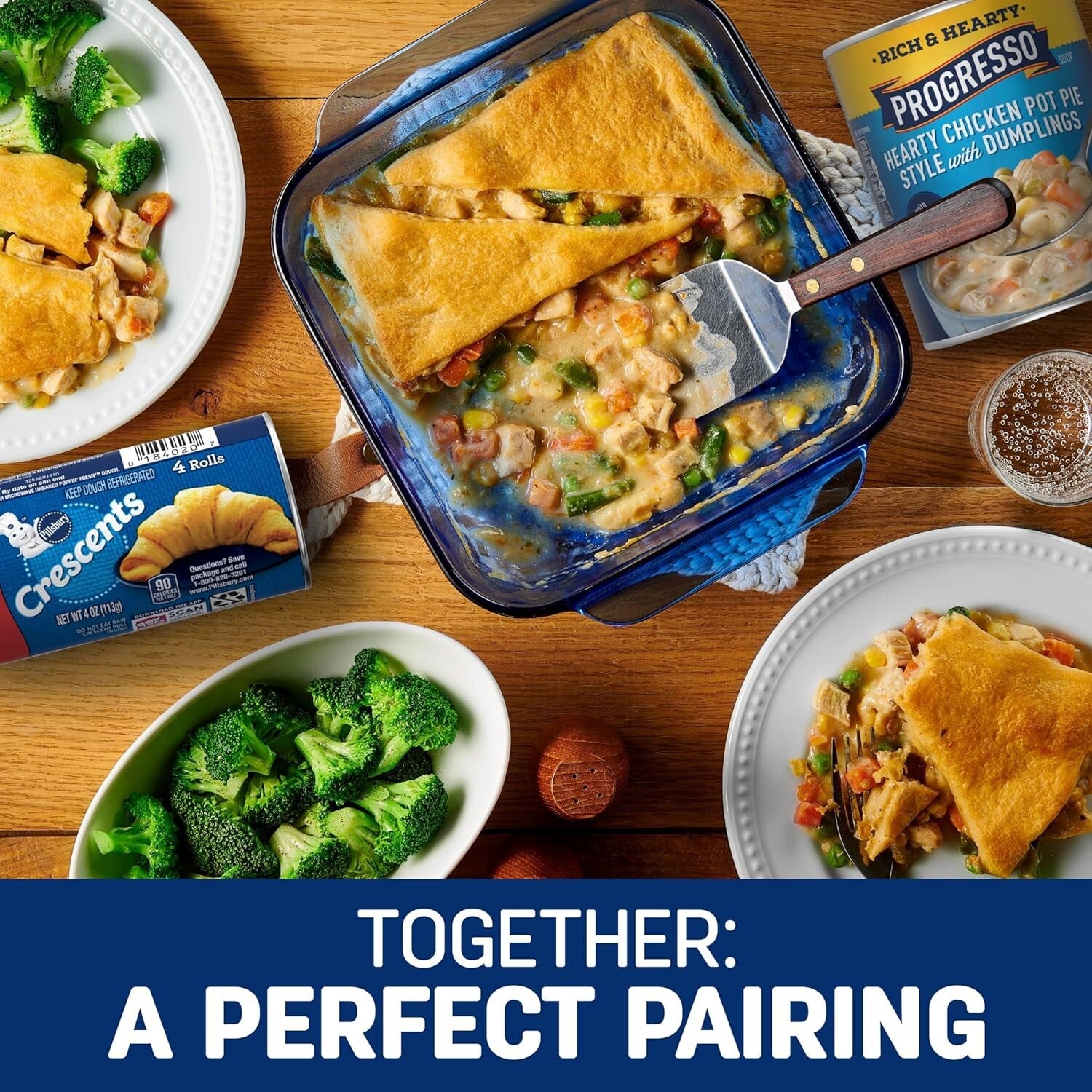 Rich Chicken Pot Pie Soup with Dumplings - 12x18.5 oz Canned Comfort Food