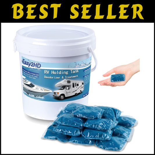 50 Pack RV Tank Deodorizer - Biodegradable Waste Treatment for Portable Toilets