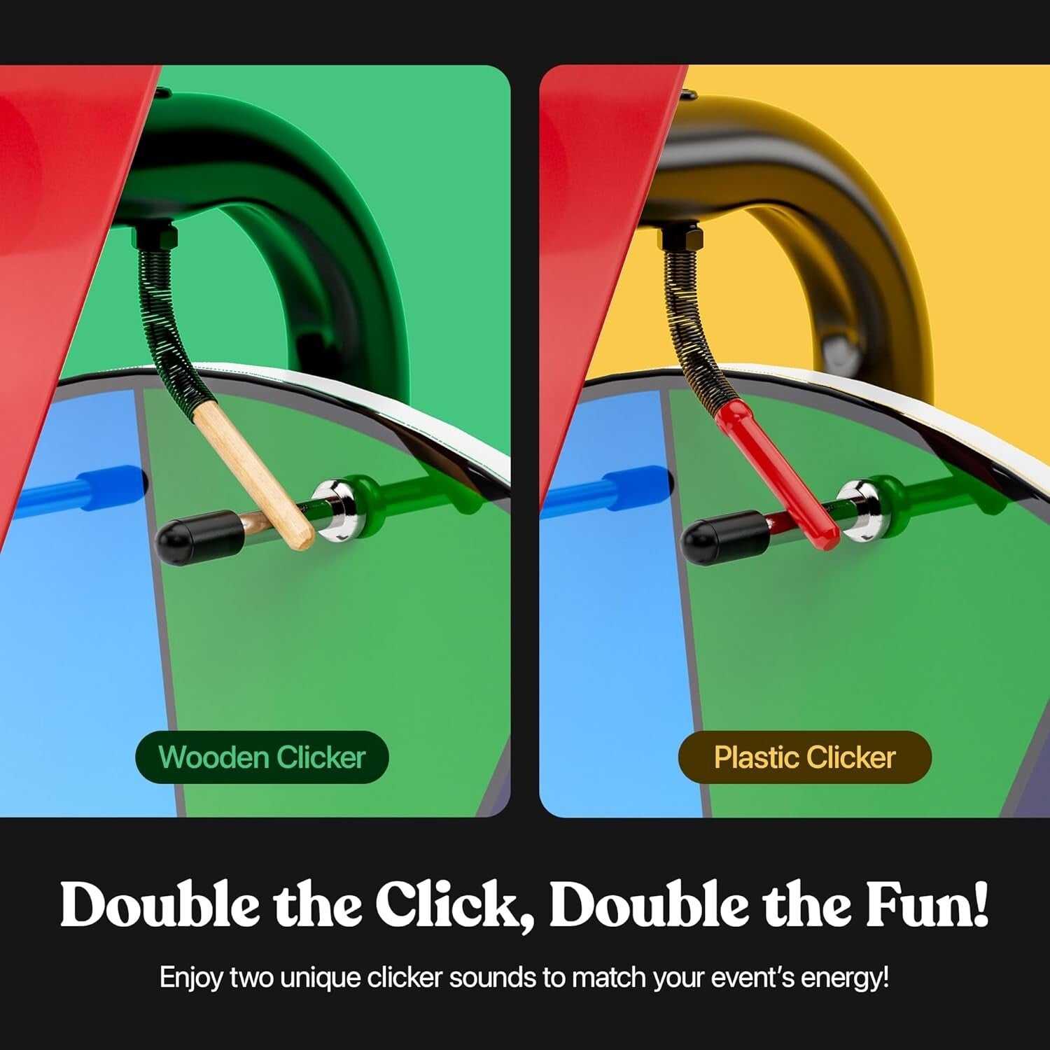 Engaging 12" Event Prize Wheel with Loud Clickers - Ideal for Raffles & Games