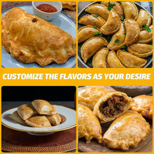 Load image into Gallery viewer, Premium Stainless Steel Empanada Maker with Temperature Control &amp; Recipe Booklet