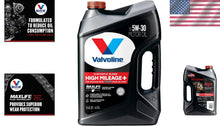 Load image into Gallery viewer, High Mileage Motor Oil SAE 5W-30 5QT with Moly Protection &amp; Seal Conditioners