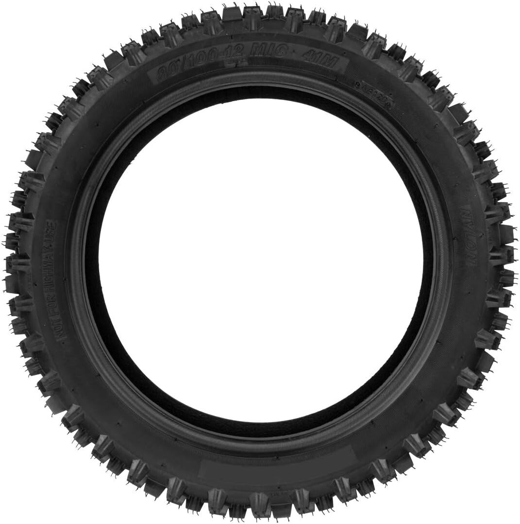 Durable 3.00-12 Off-Road Tire Set with Inner Tube for Pit Bikes & Dirt Rockets