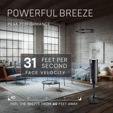 Load image into Gallery viewer, Elevation 42”-54” Adjustable Tower Fan with 31 ft/s Airflow &amp; Remote Control