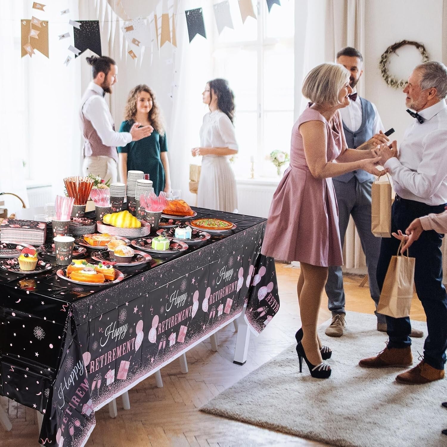 Sophisticated 452-Piece Rose Gold Party Supplies: Celebrate Retirement in Style