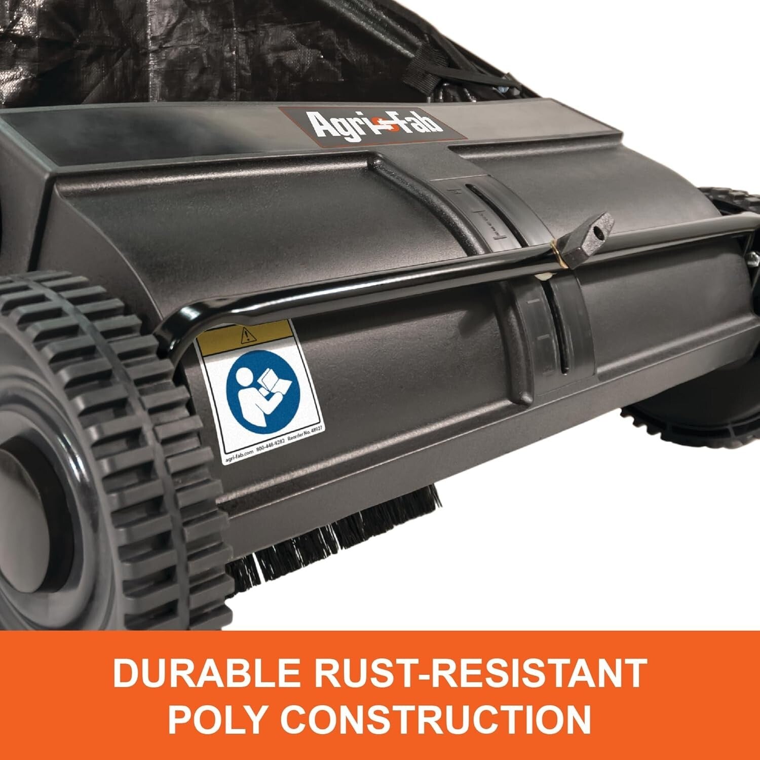 Efficient 26" Lawn Sweeper with Collapsible Bag - Perfect for Seasonal Yard Work