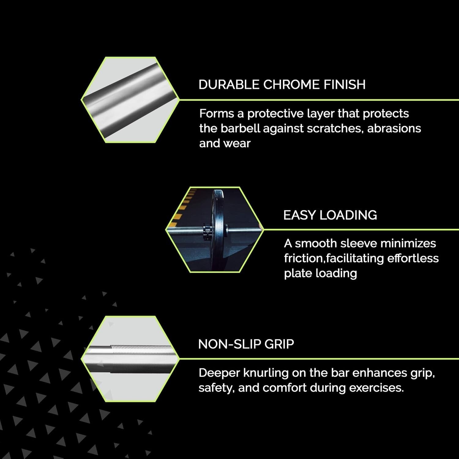 Compact 6ft Olympic Barbell with Knurled Grip - Ideal for Beginner Weightlifting