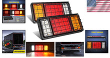 Load image into Gallery viewer, 40 LED Waterproof Trailer Tail Light Kit - Clear Lens, Chrome Finish for 10-30V