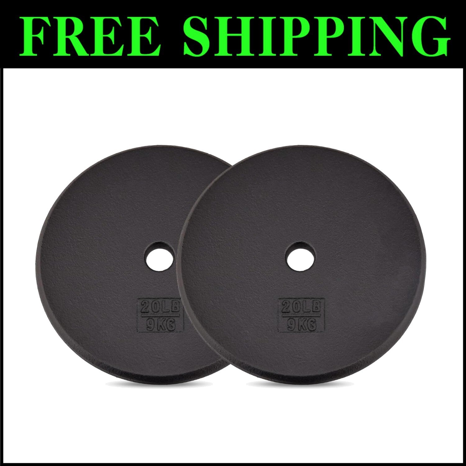Durable 1" Cast Iron Weight Plate Set – Perfect for Strength and Weight Training