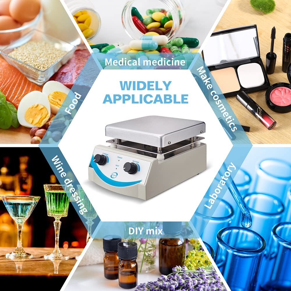 Premium Hot Plate Magnetic Stirrer 5000ml with Adjustable Speed and Temp Control