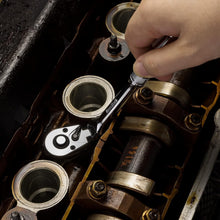 Load image into Gallery viewer, Pro-Grade Flex-Head Ratchet Set - 180° Pivot, Quick-Release Ratcheting Tools