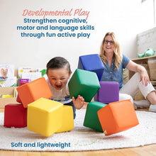 Load image into Gallery viewer, SoftZone Patchwork 12 Foam Building Blocks for Young Learners - Non-Toxic Design