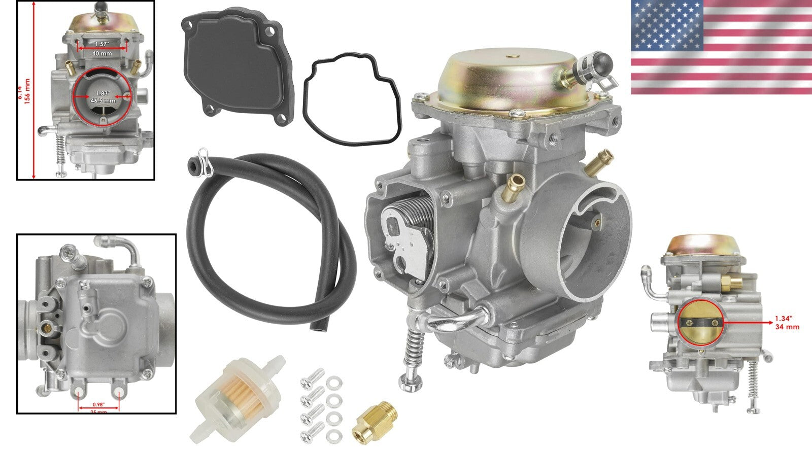 Lightweight Carburetor Replacement for Polaris ATVs - Ensures Smooth Performance