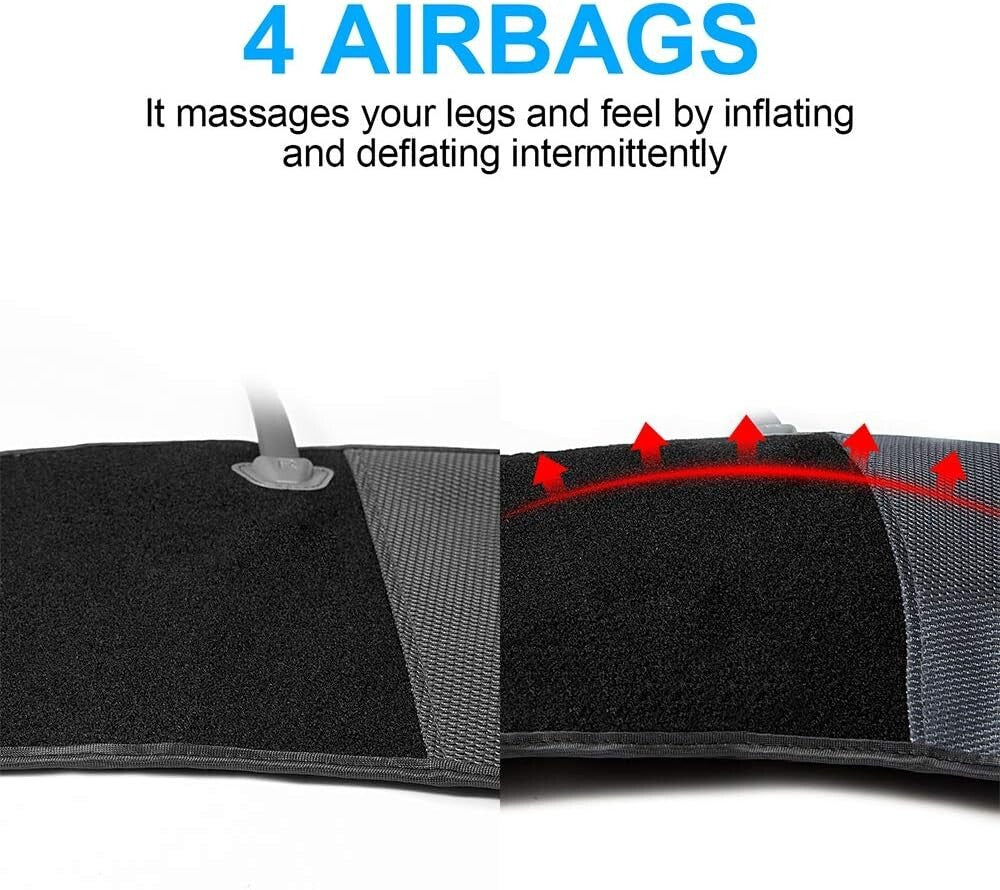 Air Compression Leg Massager for Circulation - Relief for RLS and Edema