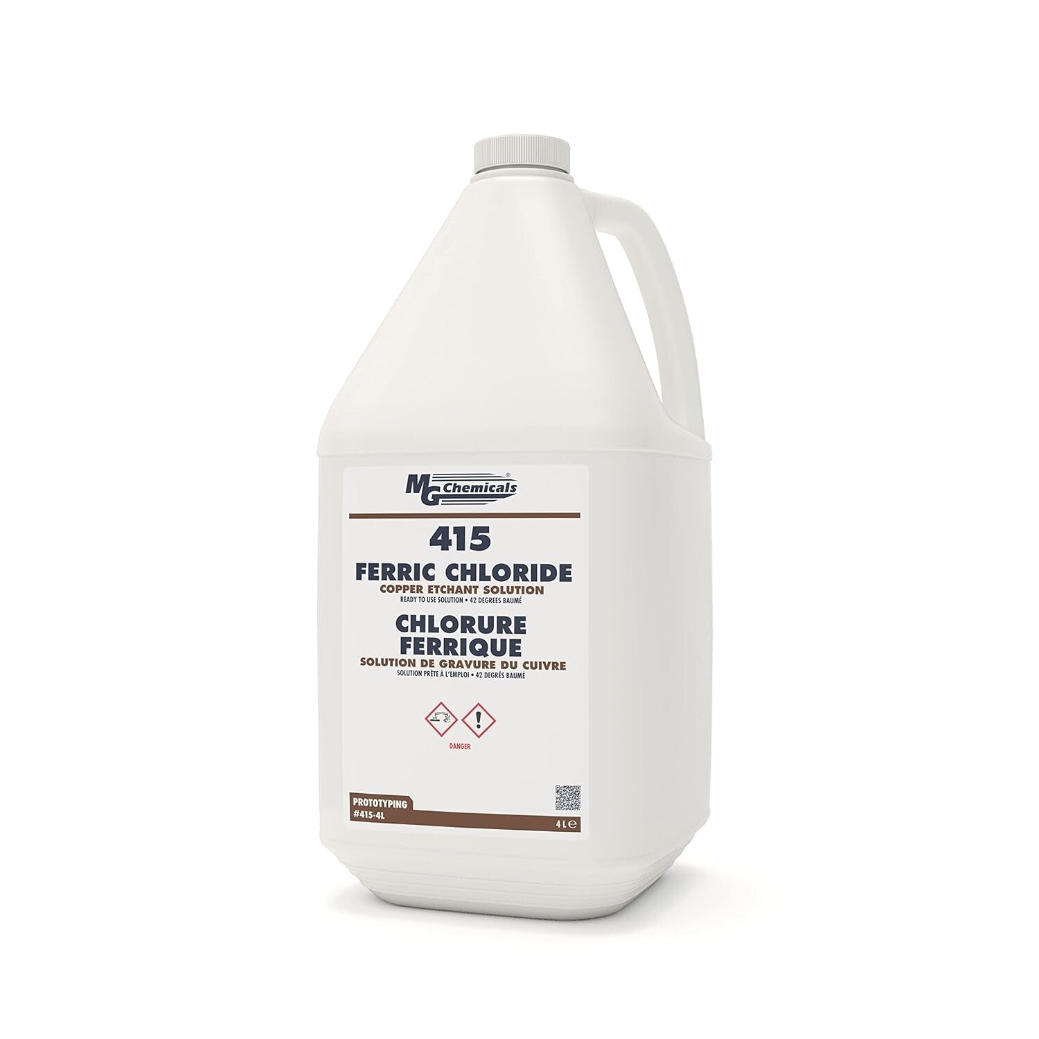 Ferric Chloride Copper Etchant Solution, 4L Liquid - Aggressive Metal Etching
