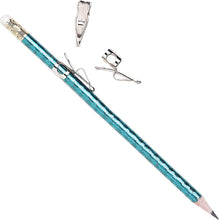 Load image into Gallery viewer, Durable Chrome Pencil Clips in 100 Count Tub - Ideal for Students &amp; Pros