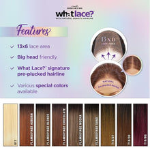 Load image into Gallery viewer, What Lace 13X6 Glueless Synthetic Wig with Pre-Plucked Hairline in Off Black 1B