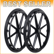 Load image into Gallery viewer, Lightweight 24-Inch Wheelchair Rear Wheel Set - Ideal for Upgrading Performance