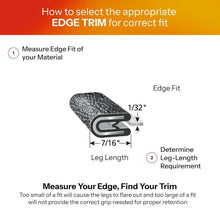 Load image into Gallery viewer, 25ft Flexible PVC Edge Trim - Weather-Resistant, Pebble Texture Safety Protector