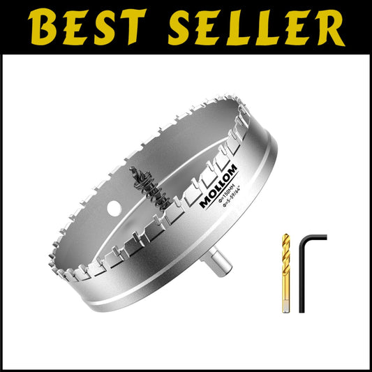 152mm Tungsten Carbide Hole Cutter - Superior Durability for Steel and Plastic