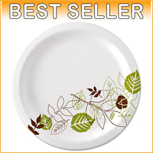 Load image into Gallery viewer, Sustainable 8.5" Medium-Weight Paper Plates - 500 Pack, Compostable &amp; Strong