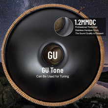 Load image into Gallery viewer, Portable 22" Black Hand Pan Drum Set - Ideal for Outdoor Performances &amp; Healing