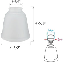 Load image into Gallery viewer, Durable 4-Pack Frosted Glass Shades for Ceiling &amp; Pendant Lamps - Transitional