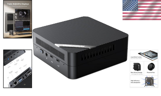 Venus Mini PC Ryzen 5 7535HS, 16GB RAM, 512GB SSD, 4K Excel Performance