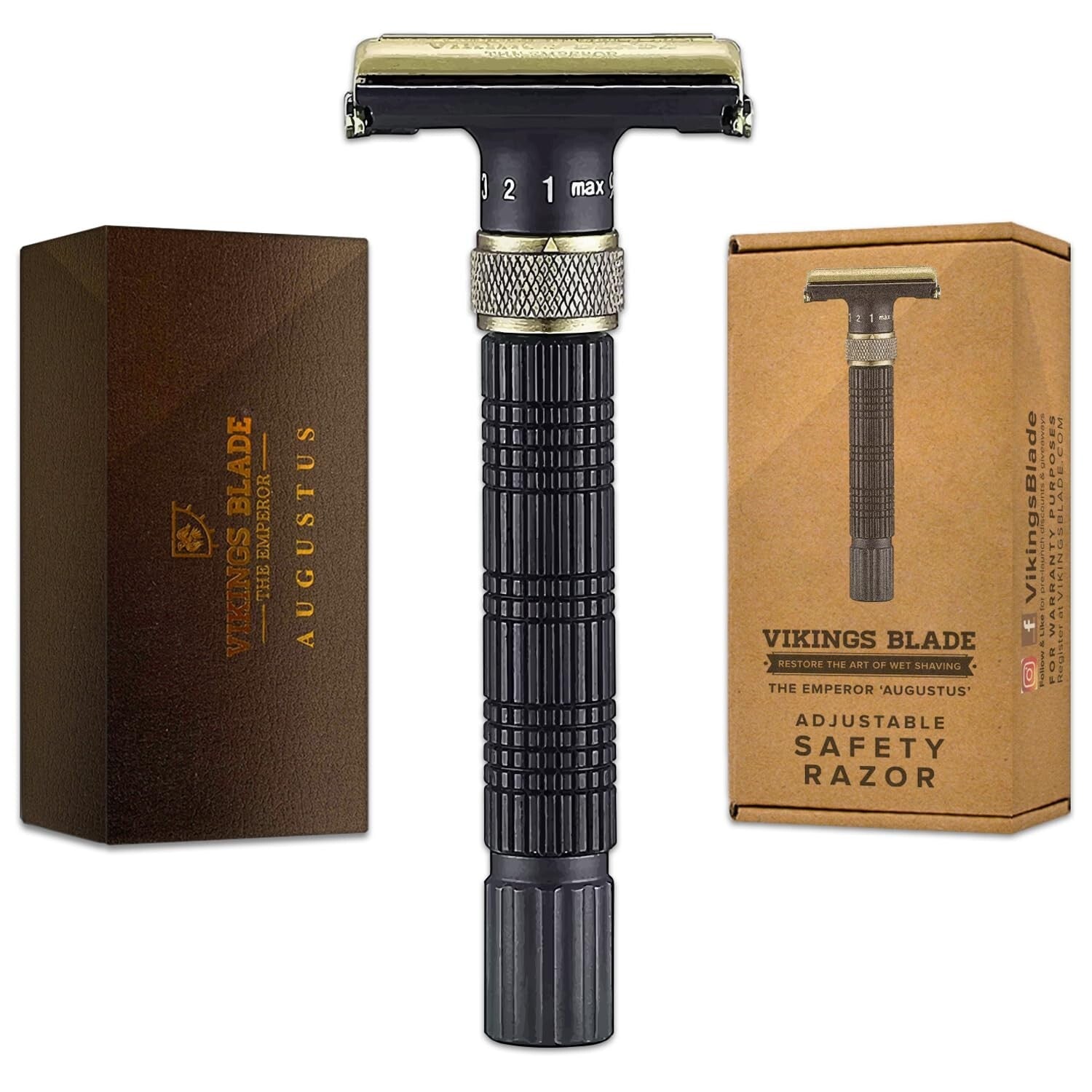Eco-Friendly Safety Razor with Adjustable Head - For the Smoothest Shave Ever