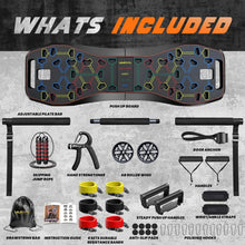 Load image into Gallery viewer, Ultimate Portable push Up Board with Resistance Bands for Chest &amp; Back Training