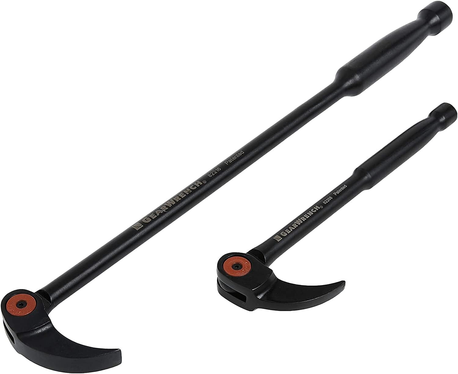 Alloy Steel 2-Piece Pry Bar Set with 14 Locking Positions for Tight Spaces