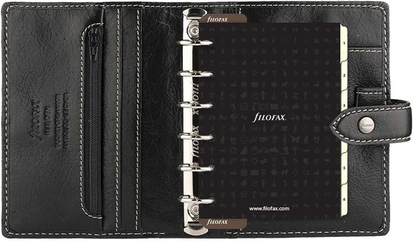 Compact Pocket-Sized 2024 Leather Organizer with Pen - Perfect for On-the-Go