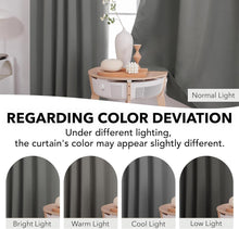 Load image into Gallery viewer, Versatile Blackout Drapes - Light Grey 52x95 Curtains with Dual Hanging Options