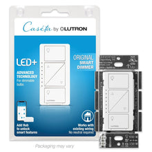 Load image into Gallery viewer, Sleek Caseta Smart Dimmer Switch - Voice Control &amp; Multiple Bulb Compatibility