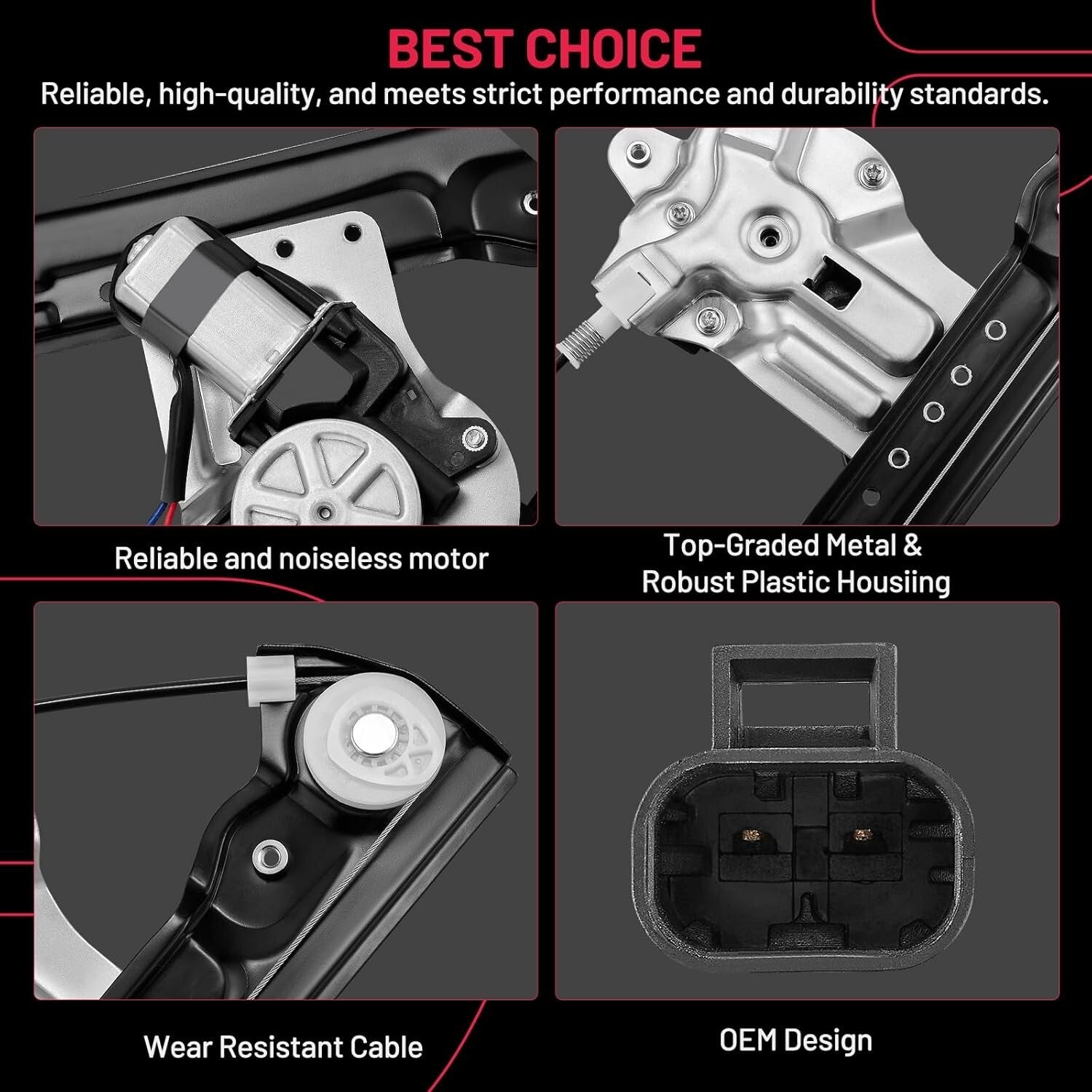 Durable Window Regulator & Motor for 2010-2012 Chevy Cruze - Hassle-Free Install