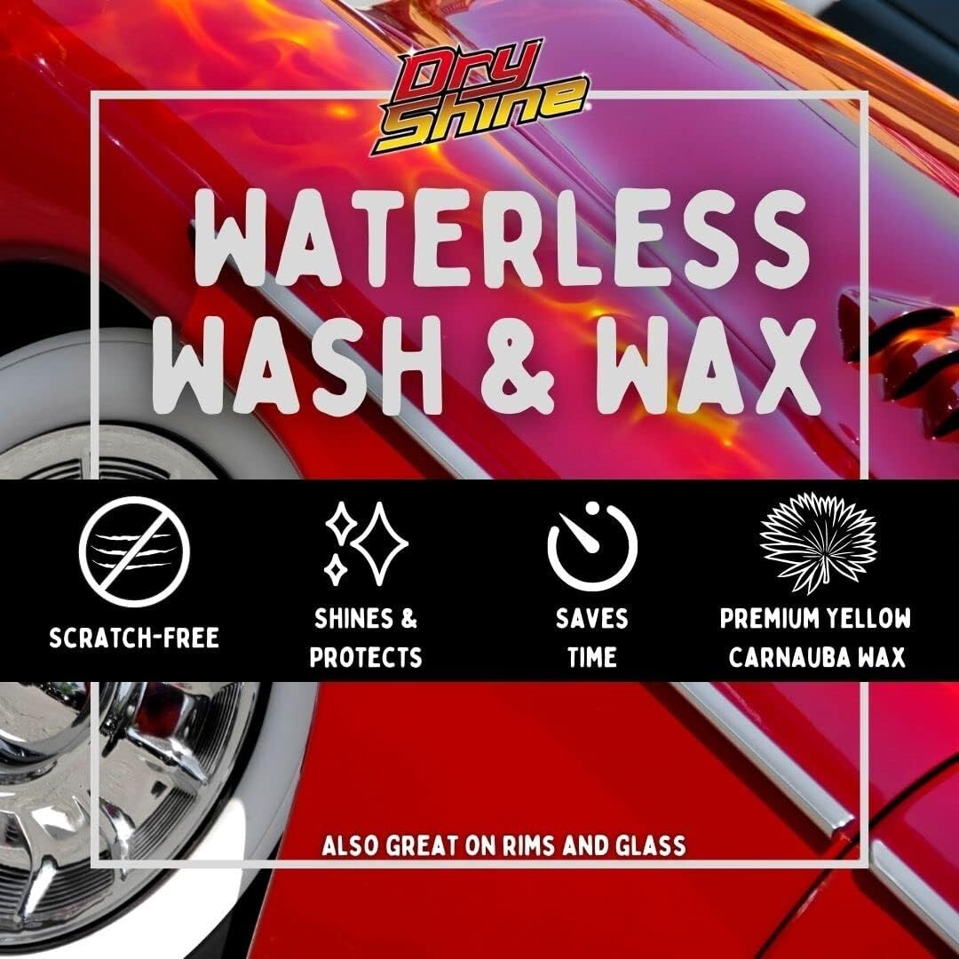 32oz Waterless Car Cleaning Kit with Dual Pile Towels - Scratch-Free Detail