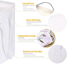 Load image into Gallery viewer, Large 102L Foldable Storage Bins - 4 Canvas Baskets for Clutter-Free Living